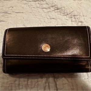 Authentic Coach black leather wallet